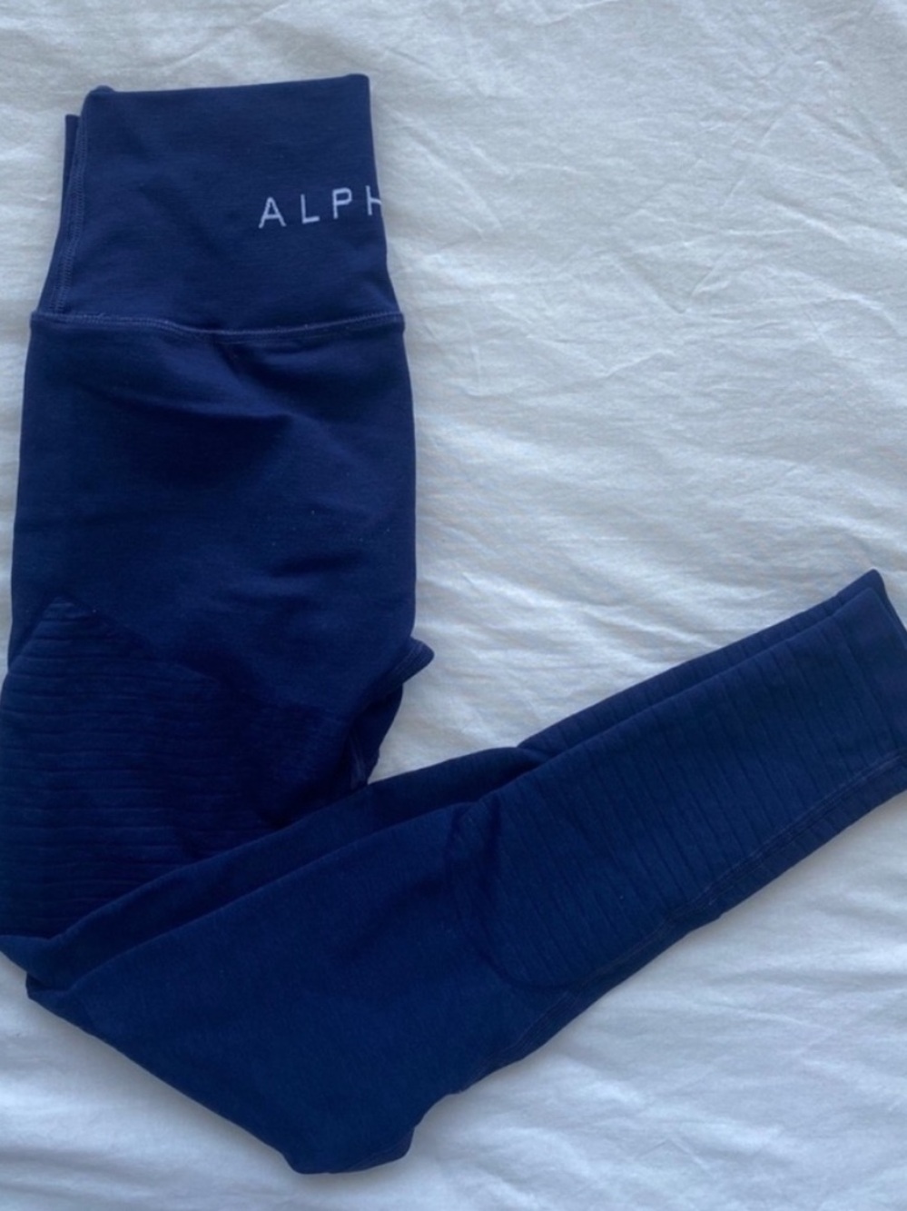 Alphalete OG REVIVAL high waisted leggings pants navy small